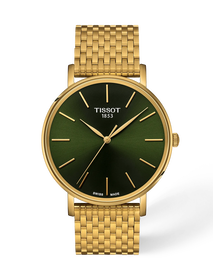 Vista frontal del reloj Tissot Everytime 40mm con sombra