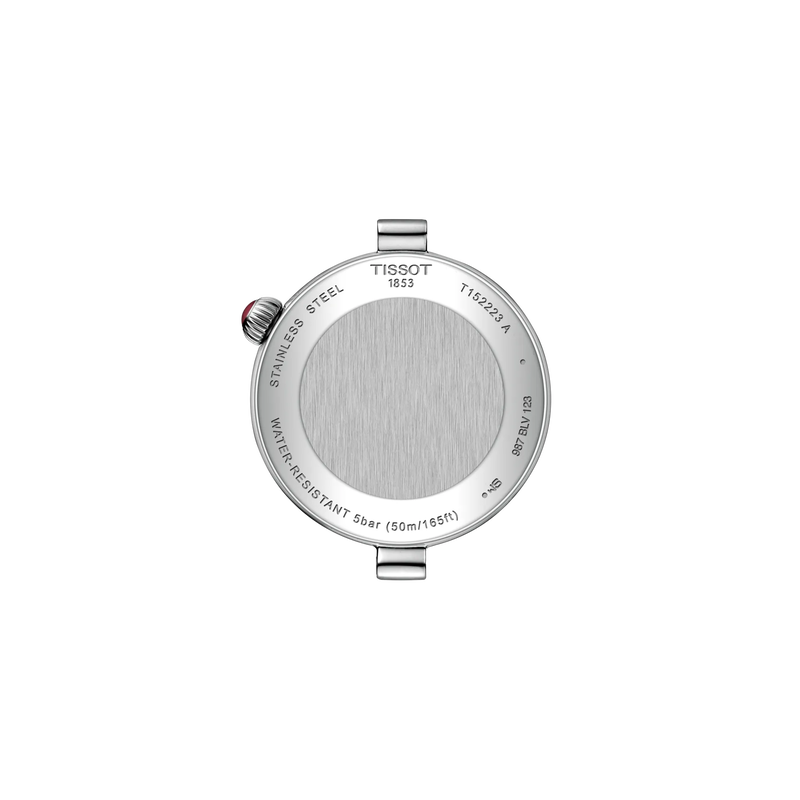 R&uuml;ckansicht des Geh&auml;uses der Uhr Tissot Desir 29.6mm