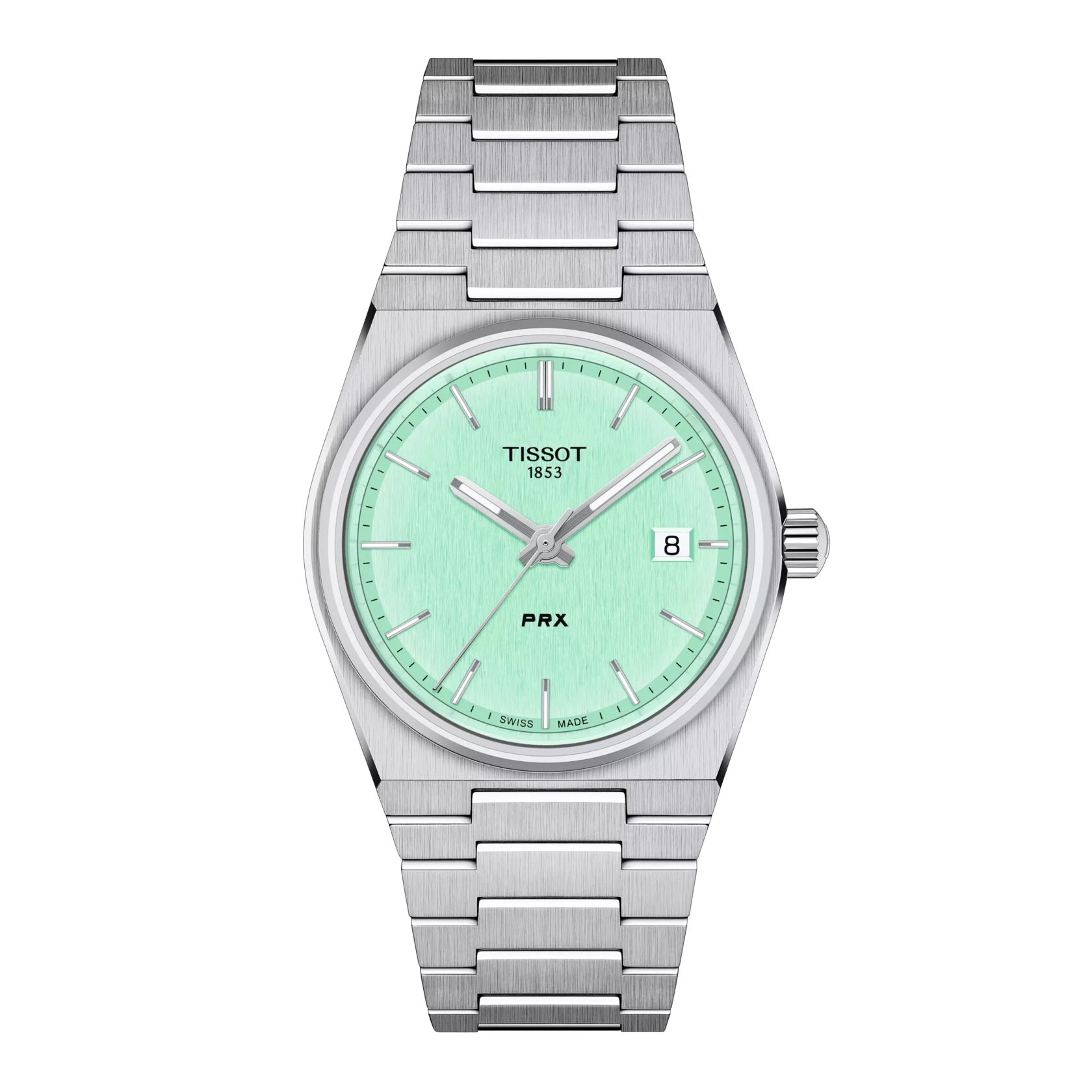 시계 전면 보기 티쏘 PRX 35mm