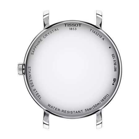 Back view of the watch case Tissot Everytime 34mm