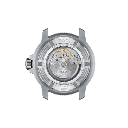 Back view of the watch case Tissot Seastar 2000 46mm