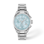 Front view of the watch Tissot PR 100 36mm with shadow
