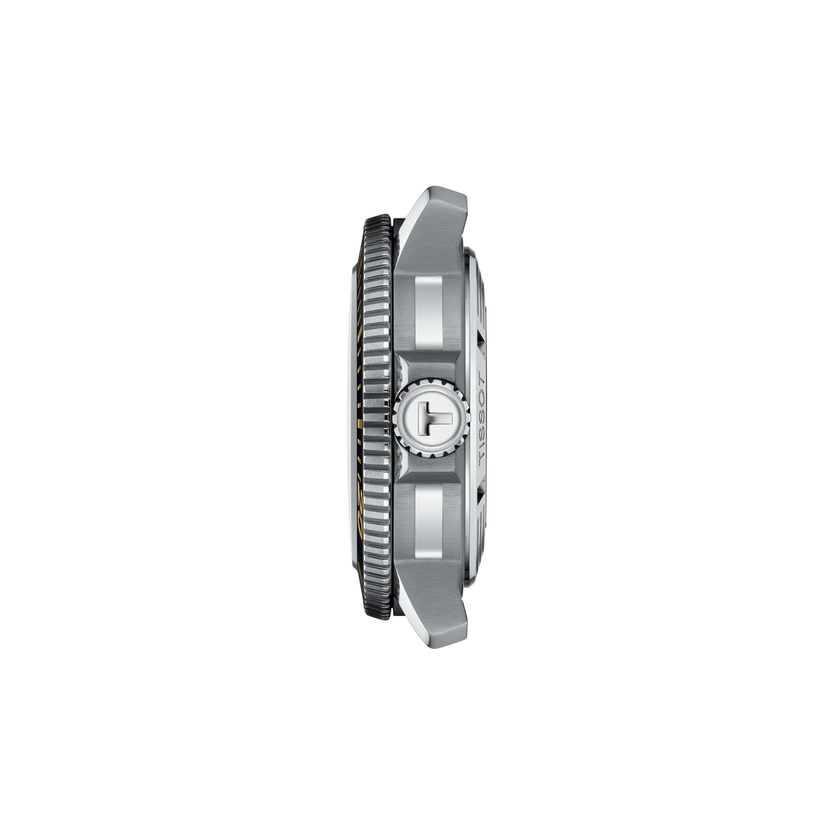 시계 케이스 프로필 보기 티쏘 씨스타 2000 프로페셔널 파워매틱 80