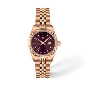 Front view of the watch Tissot Ballade 30mm with shadow