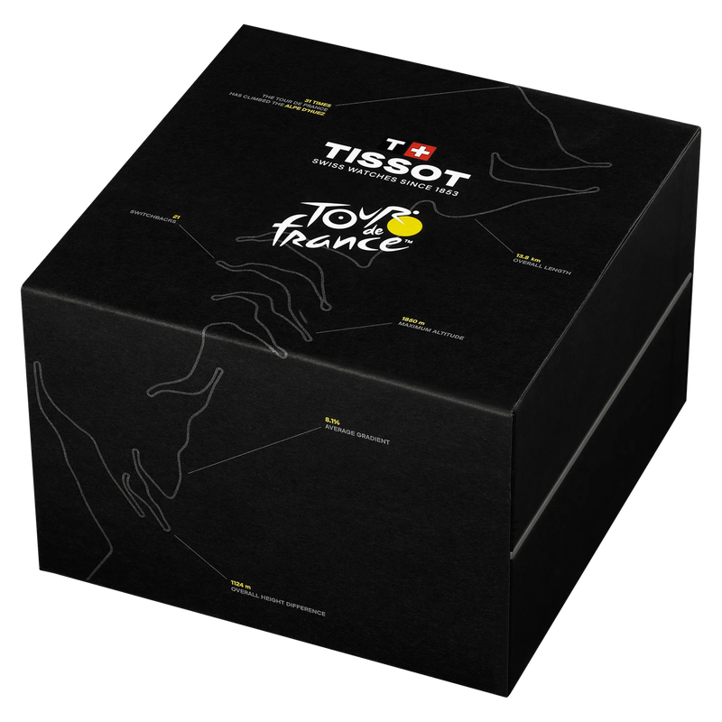 Presentatiedoos van het horloge Tissot PR 100 Tour de France 2026 40mm