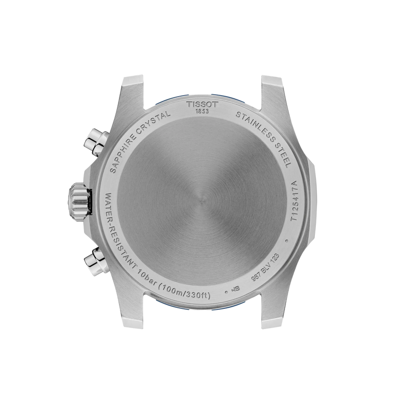 Back view of the watch case Tissot Supersport Chrono 42mm