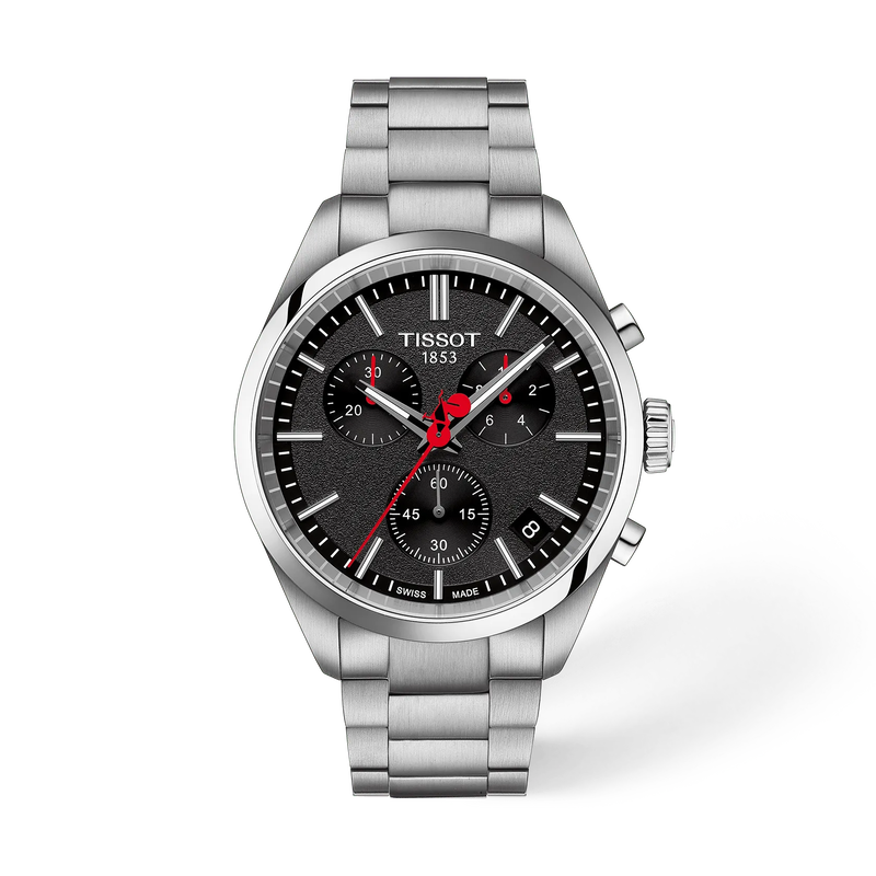 Front view of the watch Tissot PR 100 Vuelta 40mm with shadow
