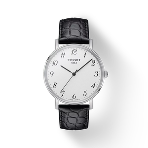 Front view of the watch 天梭Everytime系列38mm with shadow