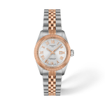 Front view of the watch 天梭BALLADE系列POWERMATIC 48 COSC款30MM with shadow