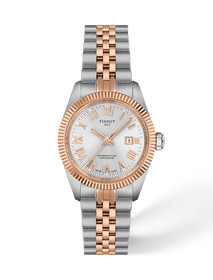 Front view of the watch Tissot Ballade 30mm with shadow