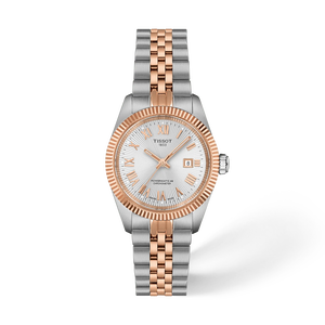 Front view of the watch Tissot Ballade 30mm with shadow