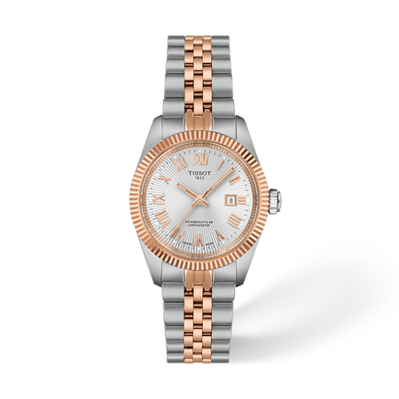 Front view of the watch Tissot Ballade 30mm with shadow