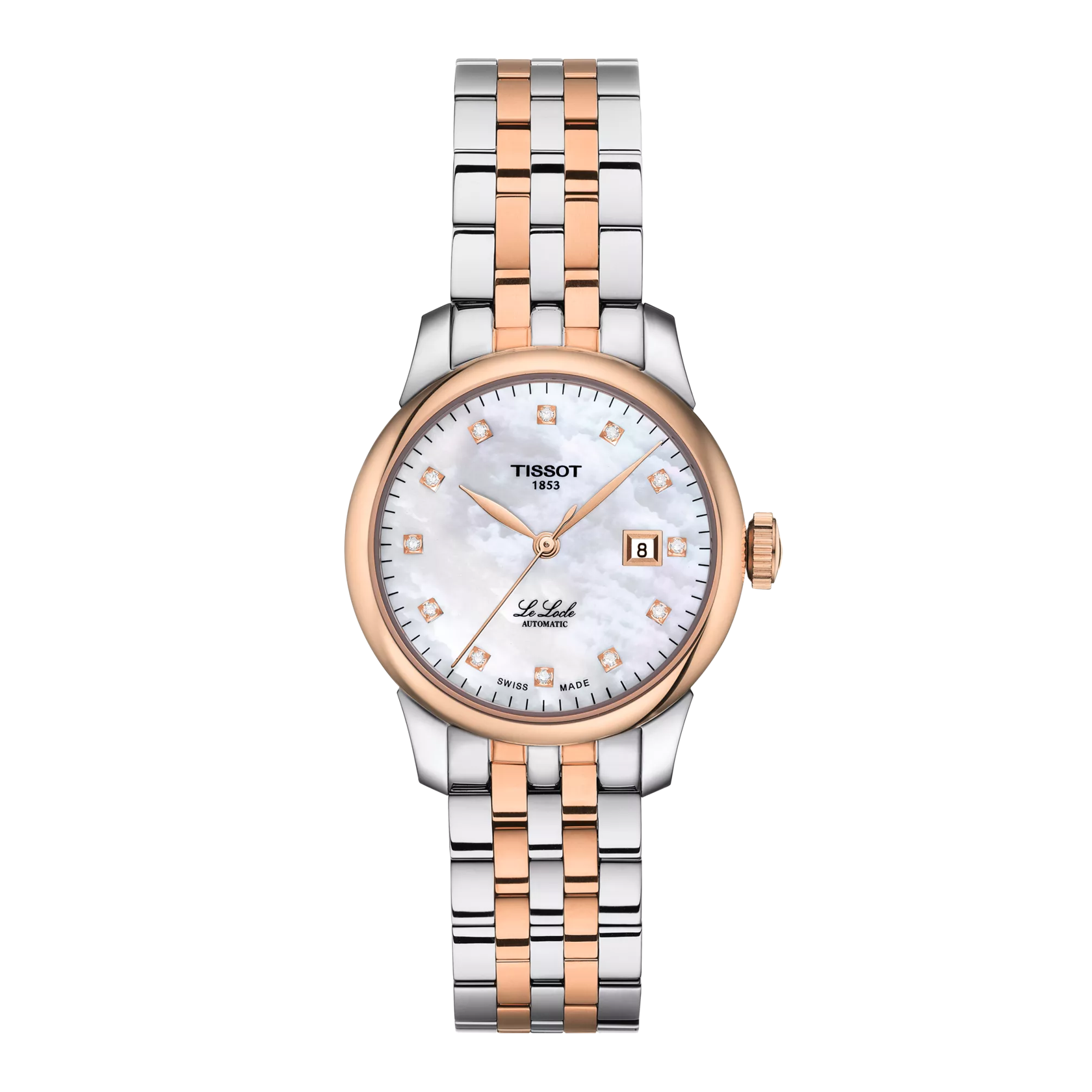 Front view of the watch Tissot Le Locle 29mm