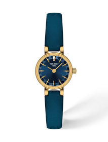 Vista frontal del reloj Tissot Lovely Round 19.5mm con sombra