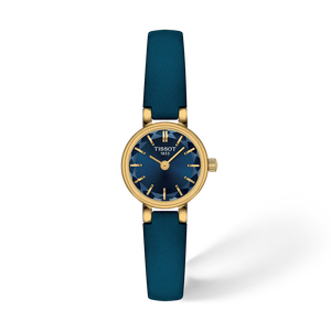 Vue de face de la montre Tissot Lovely Round 19.5mm avec ombre