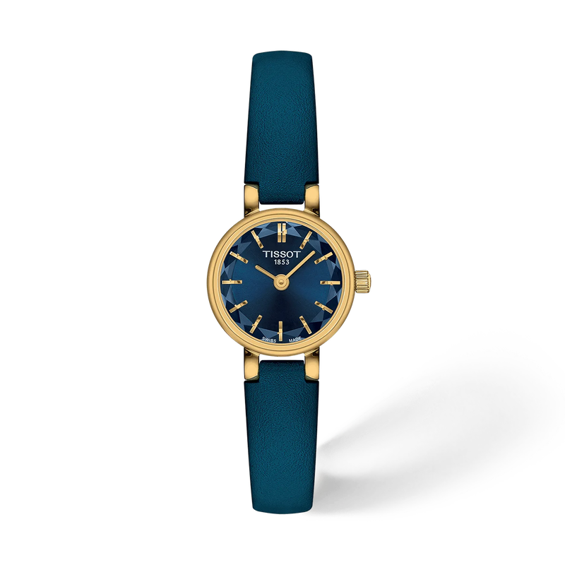 Front view of the watch Tissot Lovely Round 19.5mm with shadow