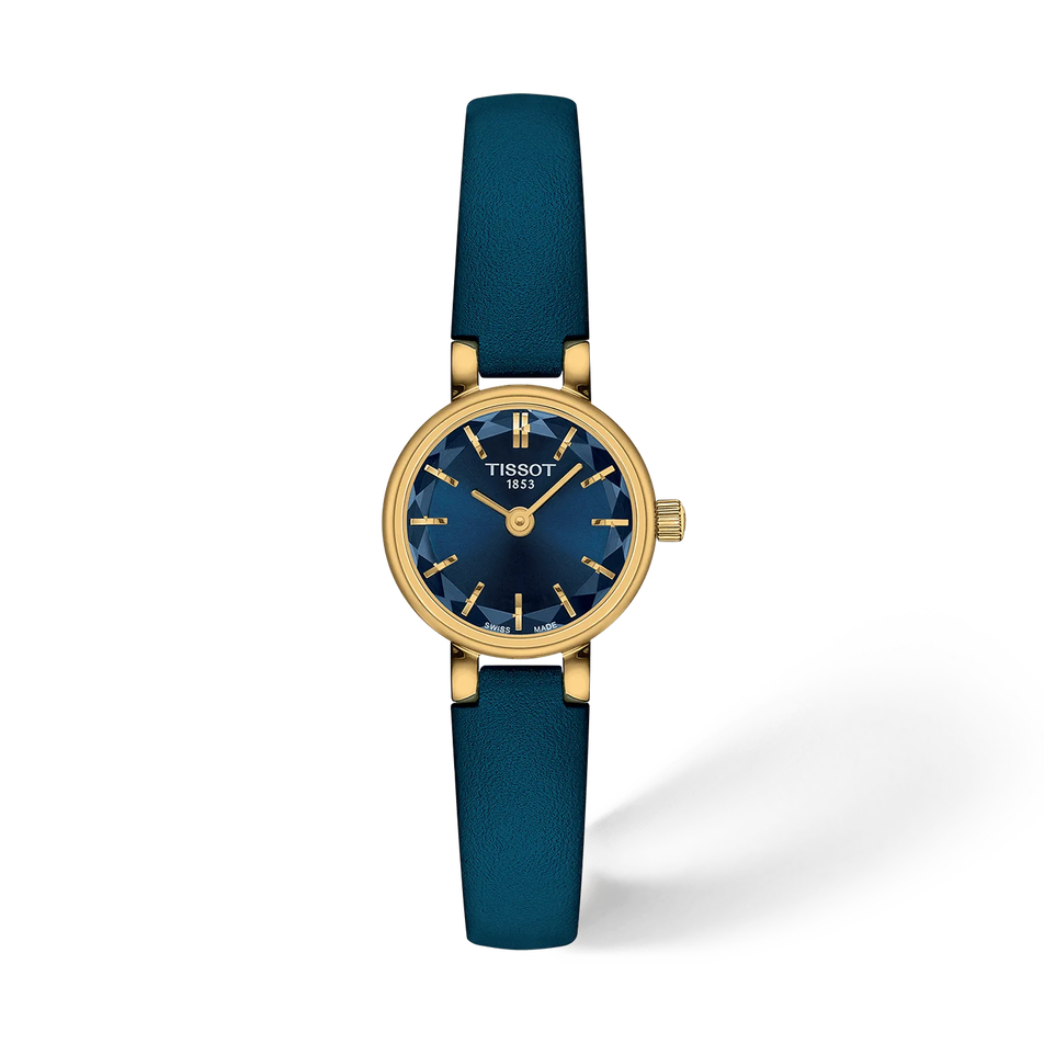 Vorderansicht der Uhr Tissot Lovely Round 19.5mm mit Schatten