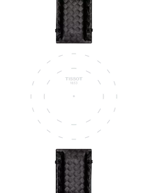 Focus on the lugs of 天梭黑色编织表带