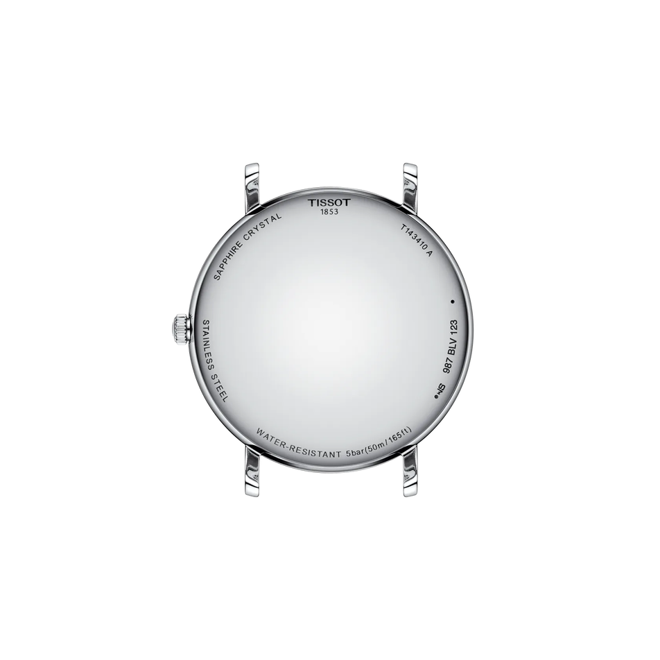 Back view of the watch case Tissot Everytime 40mm