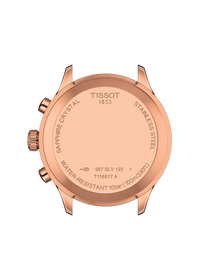 Back view of the watch case Tissot Chrono XL Classic 45mm