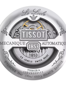 Back view of the watch case Tissot Le Locle Automatic Petite Seconde