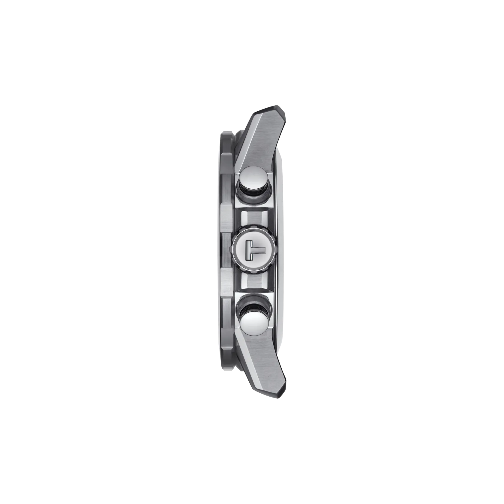 Profile view of the watch case Tissot Supersport Chrono 45.5mm