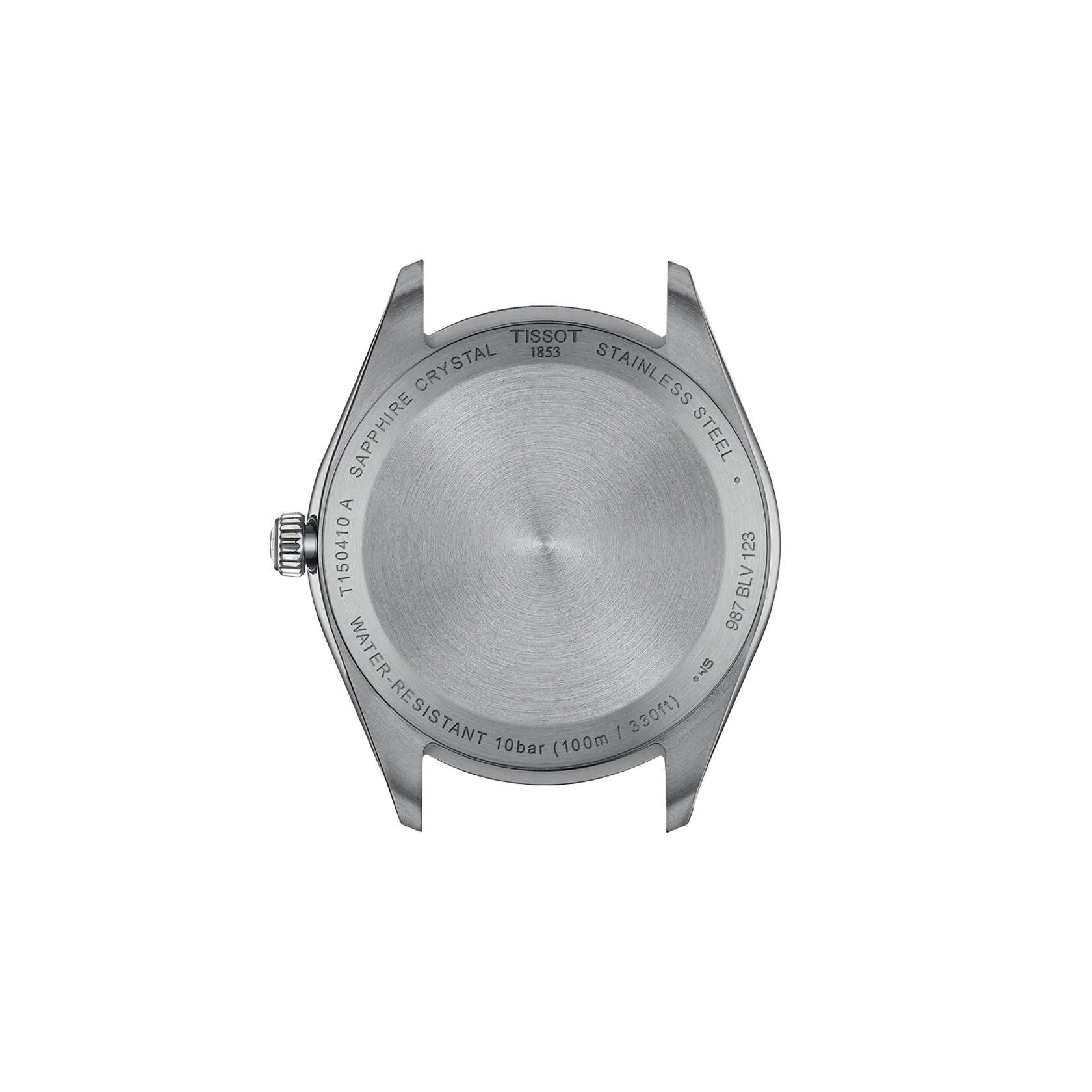 Back view of the watch case Tissot PR 100 40mm