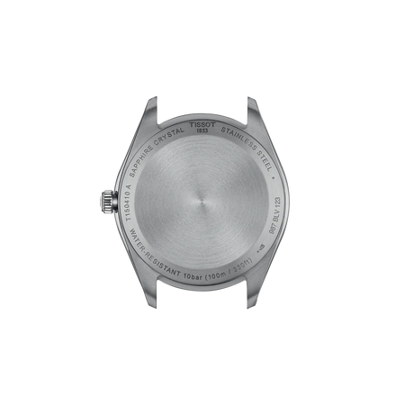 Vue arri&egrave;re du bo&icirc;tier de la montre Tissot PR 100 40mm