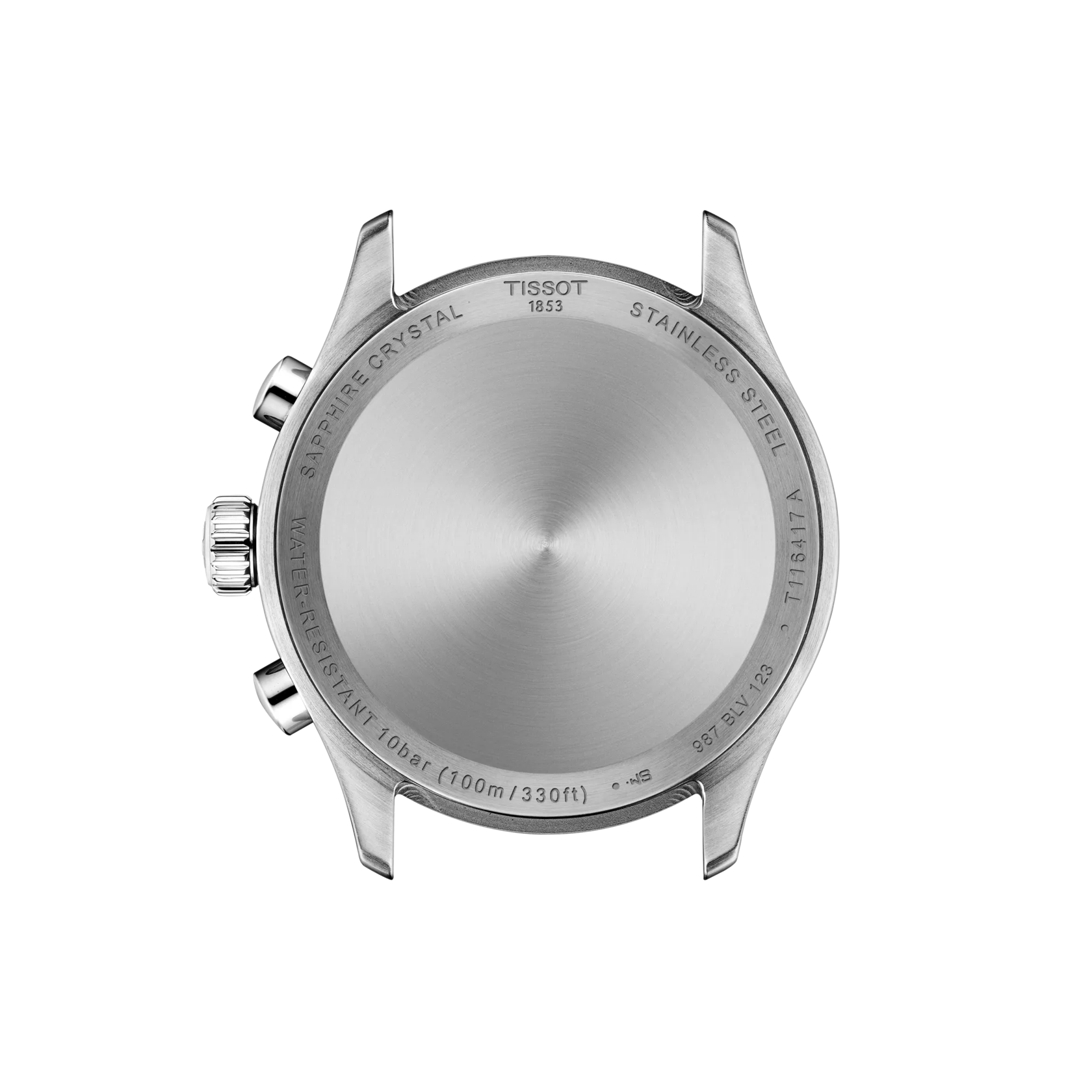 Back view of the watch case Tissot Chrono L 42mm