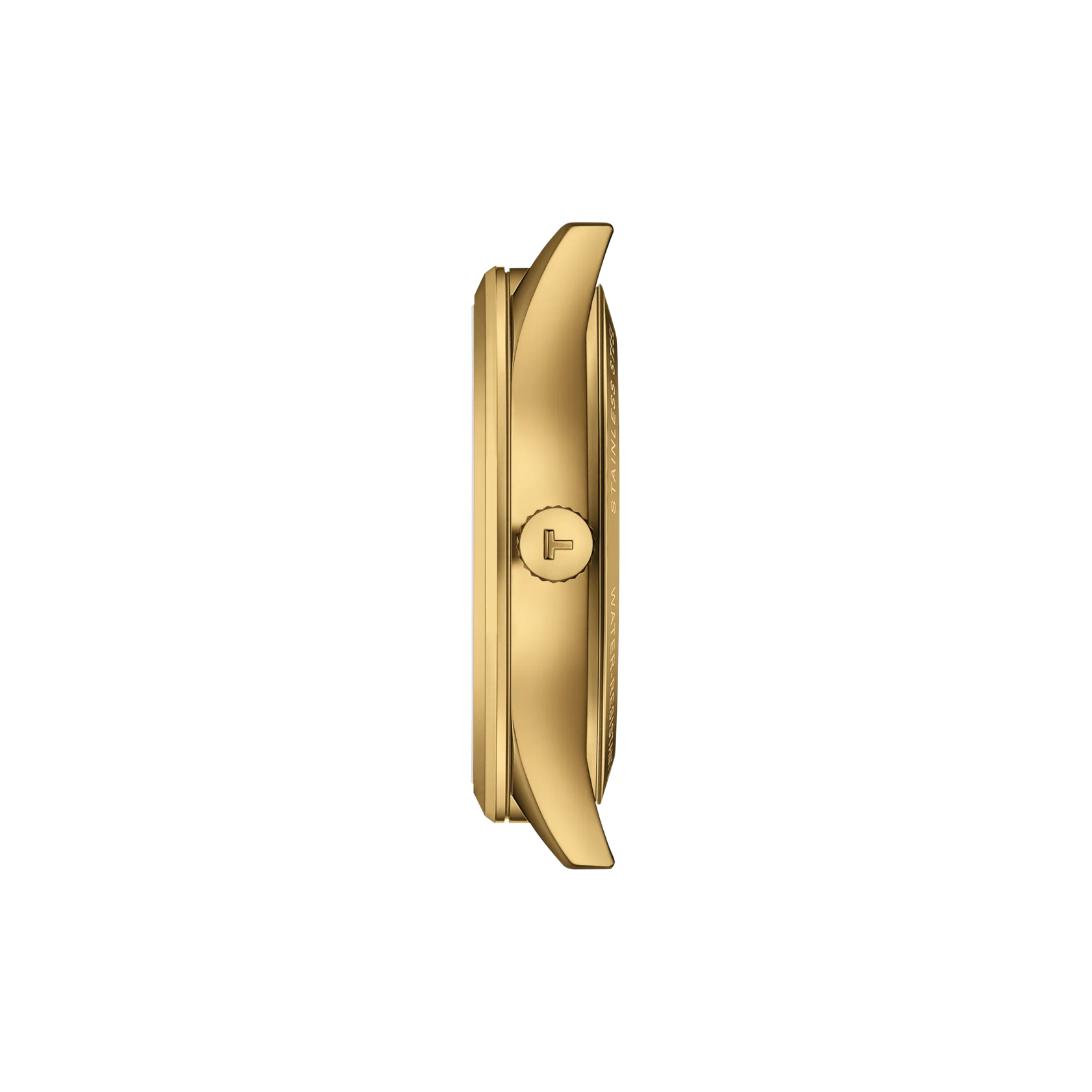 Profile view of the watch case TIssot Classic Dream 40mm