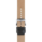 ซูมเข้า Tissot Official Beige Fabric Strap Lugs 22 mm