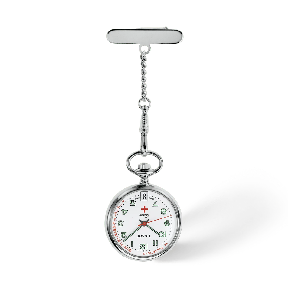 Front view of the watch Tissot Pendants 30.1mm with shadow