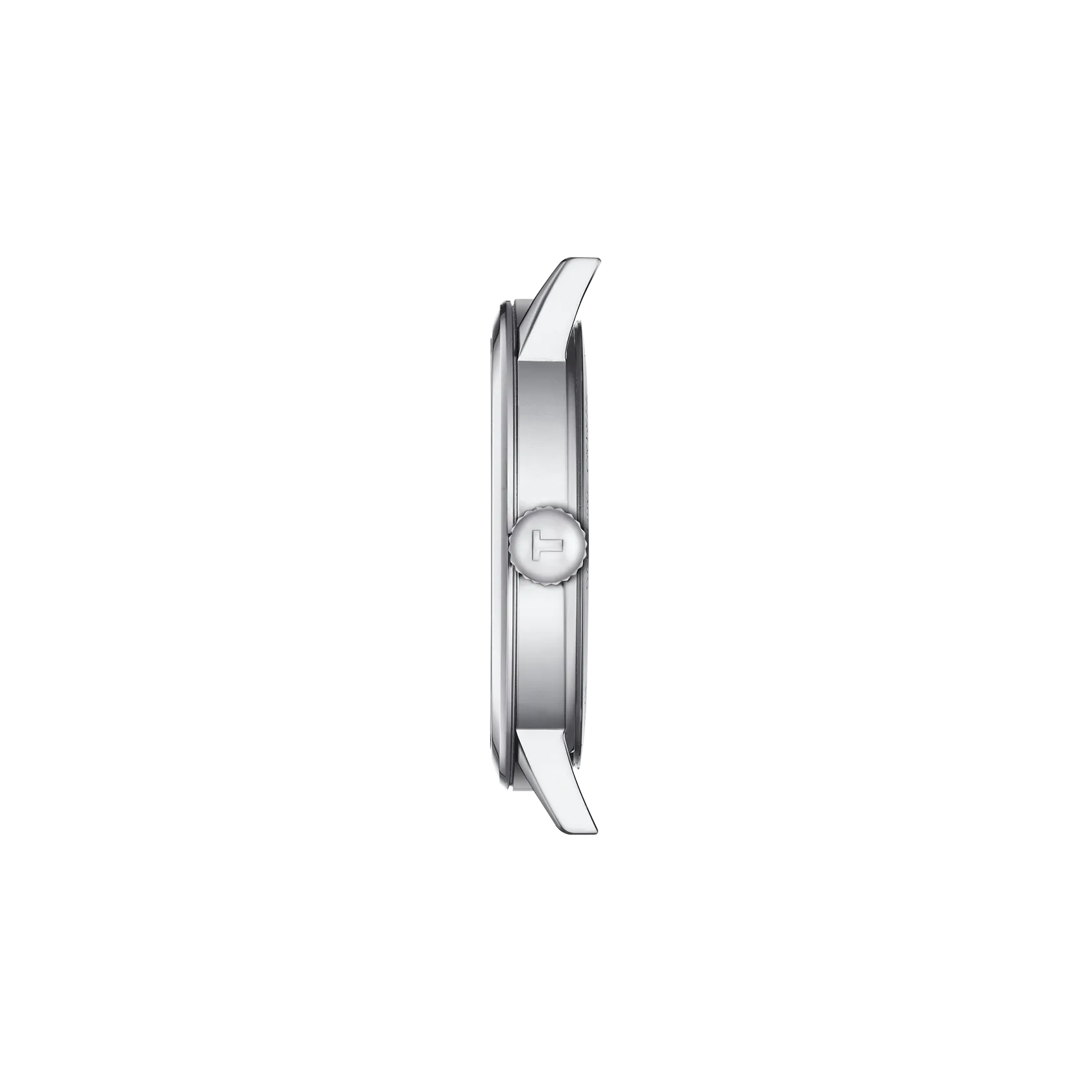 Profile view of the watch case Tissot Classic Dream 42mm