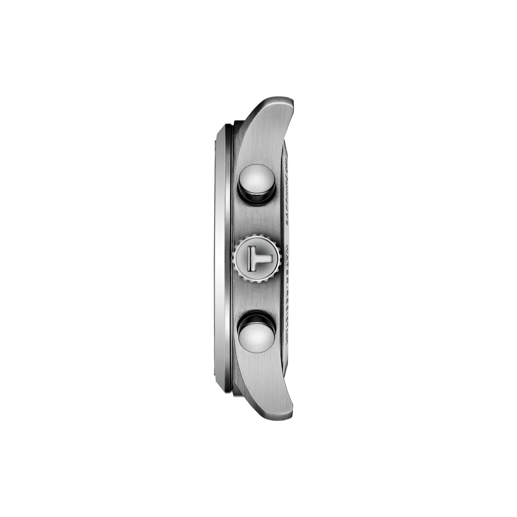 Profile view of the watch case Tissot Chrono L 42mm