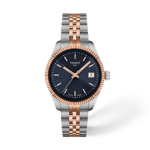 Front view of the watch Tissot Ballade 34mm with shadow