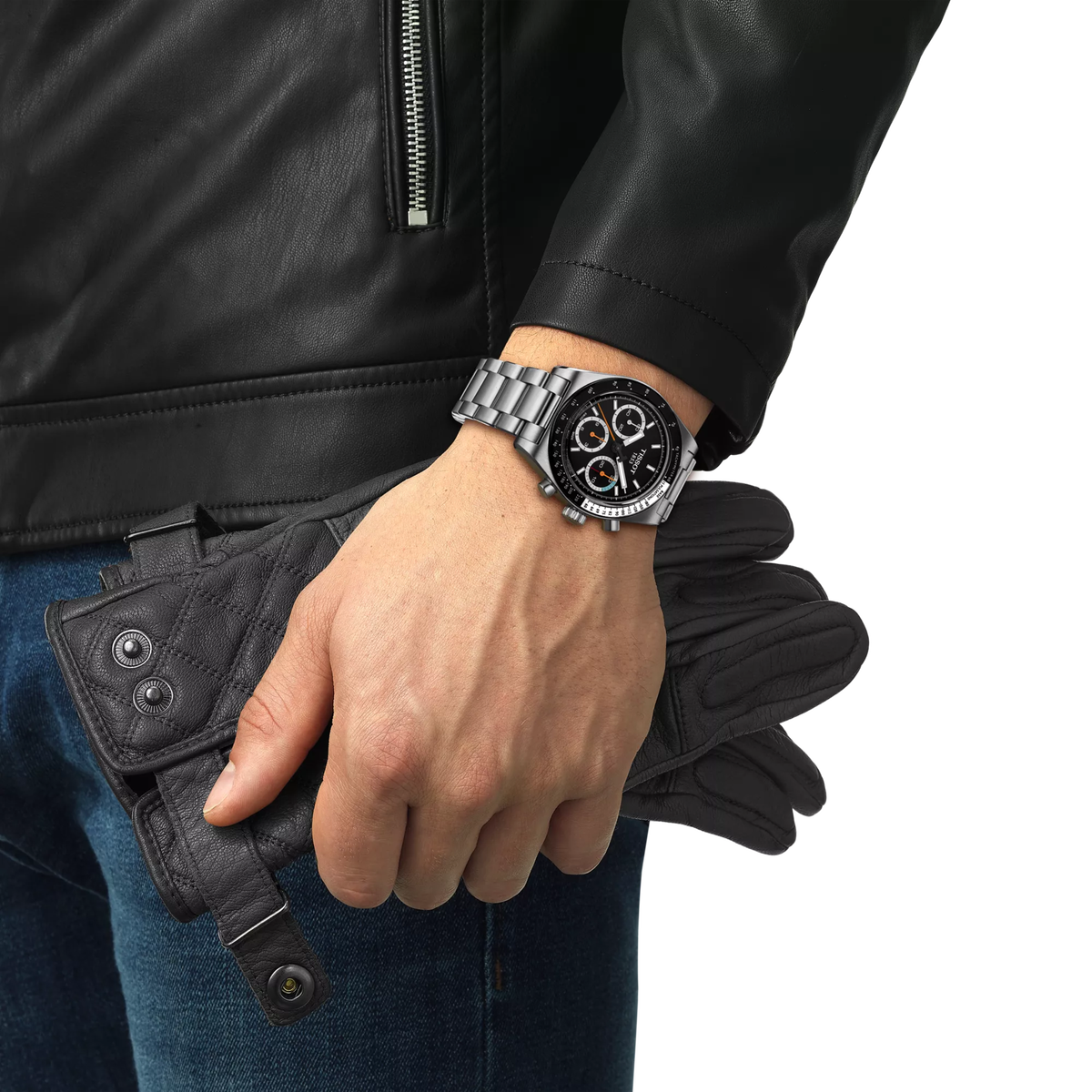 Мужские механические часы Tissot PR516 41 мм Mechanical, цвет: Чёрный — фото 3