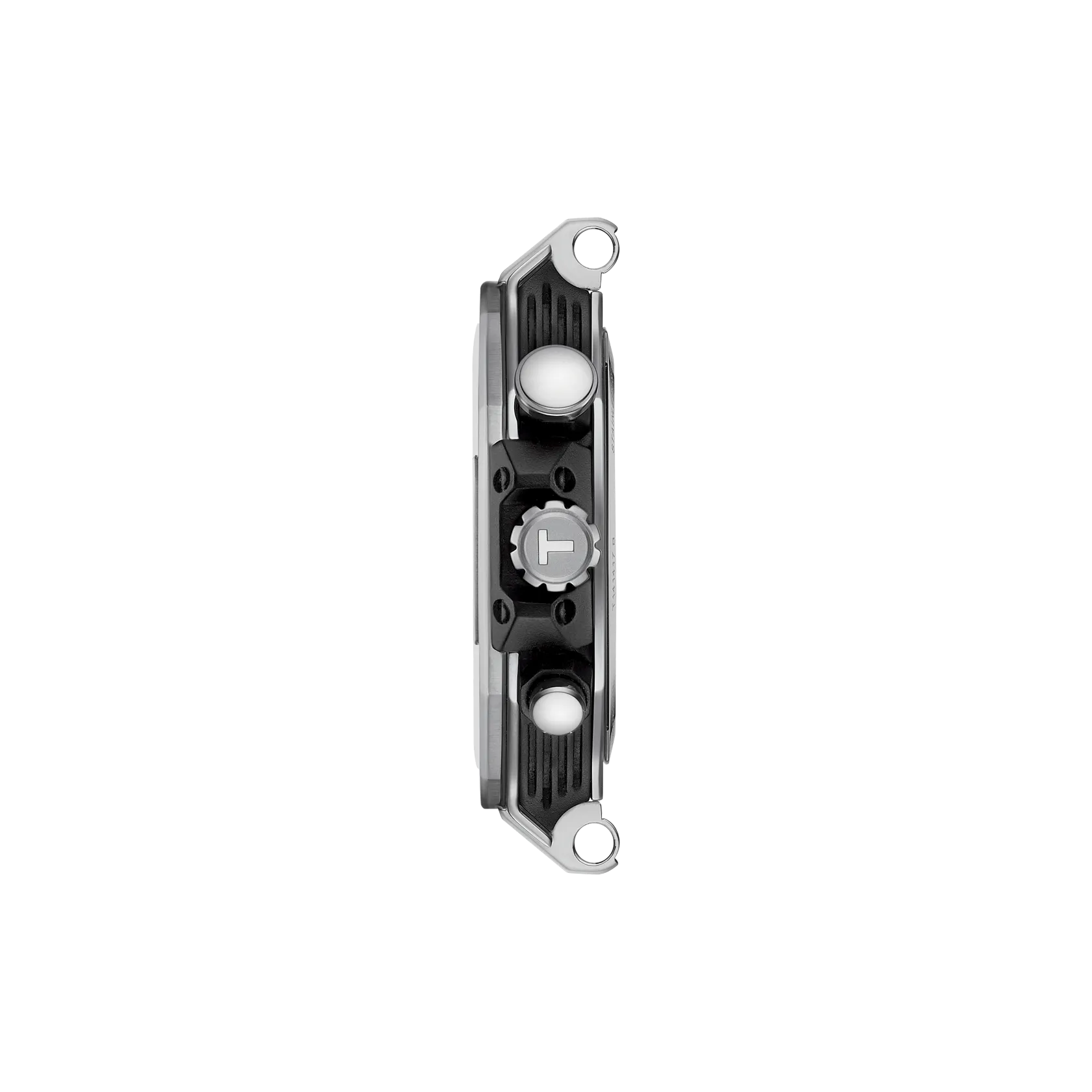 Profile view of the watch case Tissot T-Race 45mm