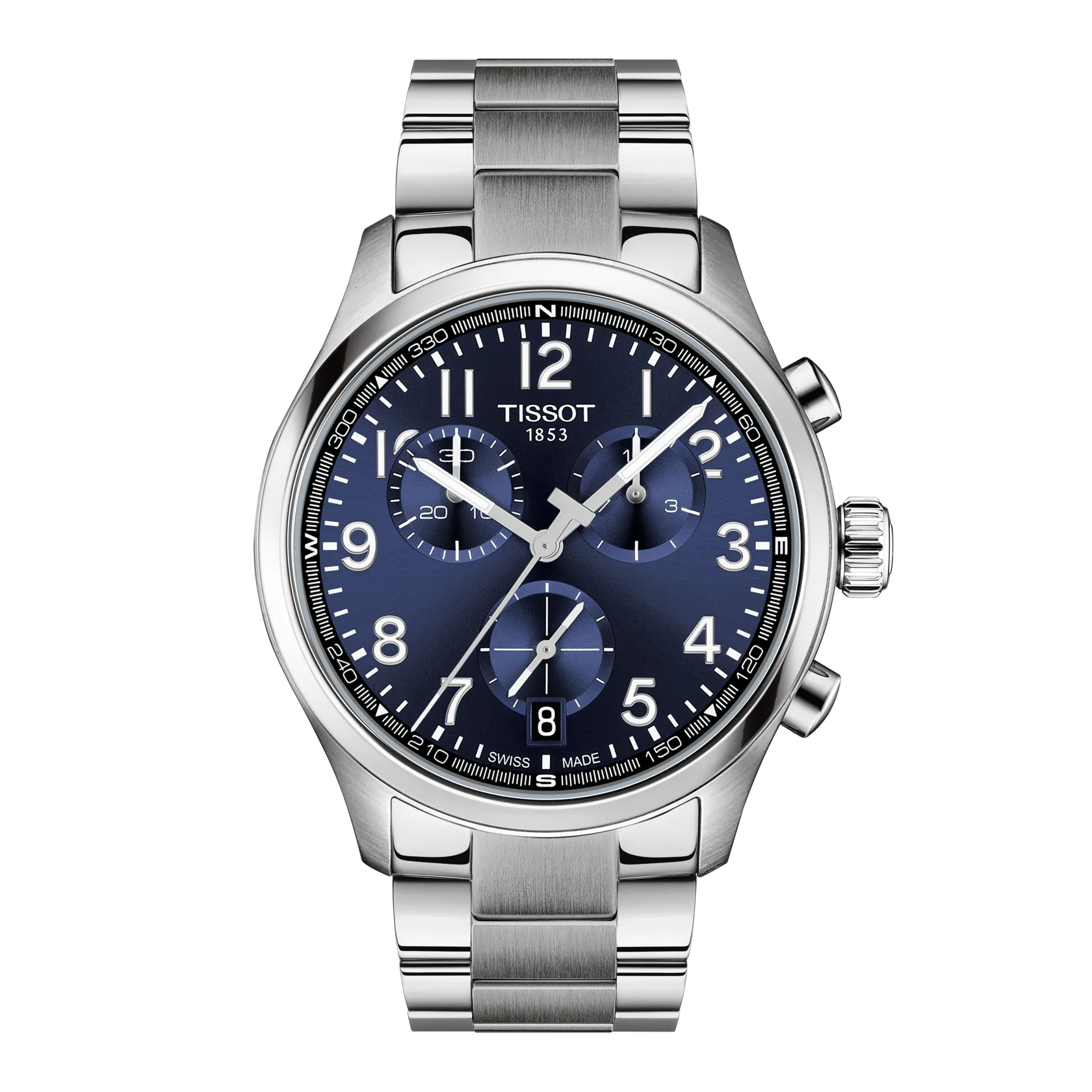 Front view of the watch Tissot Chrono L 42mm