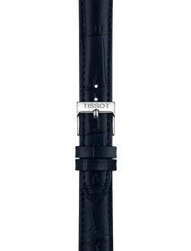 Zoom on Tissot Official Blue Leather Strap Lugs 16mm