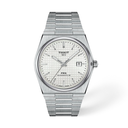 Tissot PRX 40mm の正面図・影あり