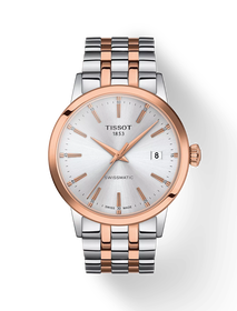 Vue de face de la montre Tissot Classic Dream Swissmatic avec ombre