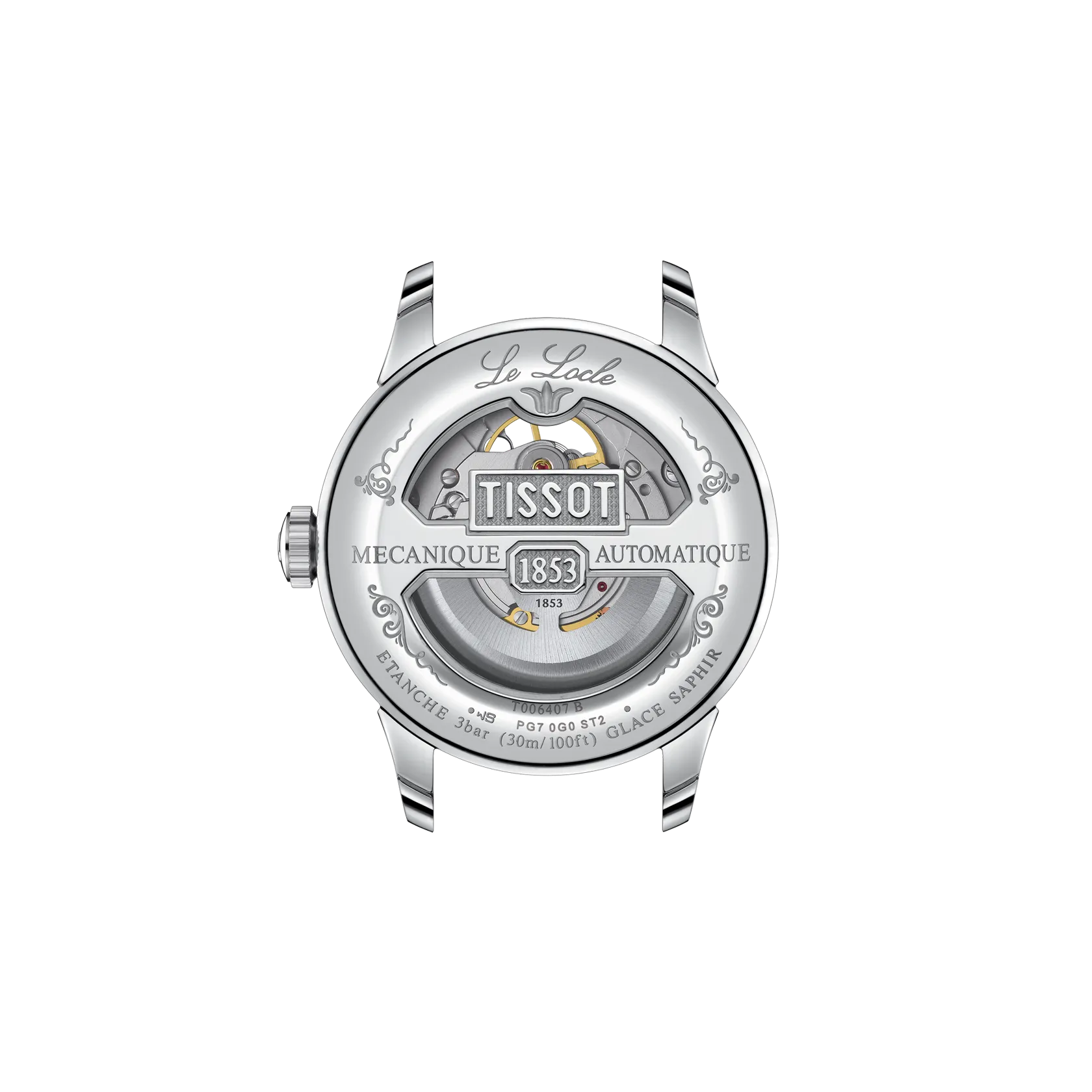 Vista posteriore della cassa dellorologio {0}