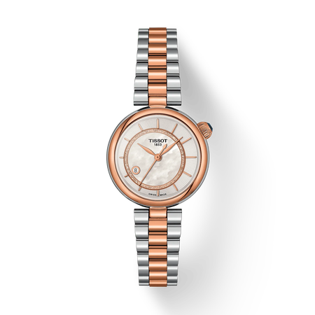 TISSOT デジール 28mm の正面図・影あり