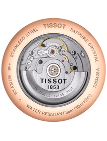 Vue arri&egrave;re du bo&icirc;tier de la montre Tissot Tradition Automatic Small Second