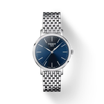 그림자가 있는 티쏘 에브리타임 34mm 시계의 전면 보기