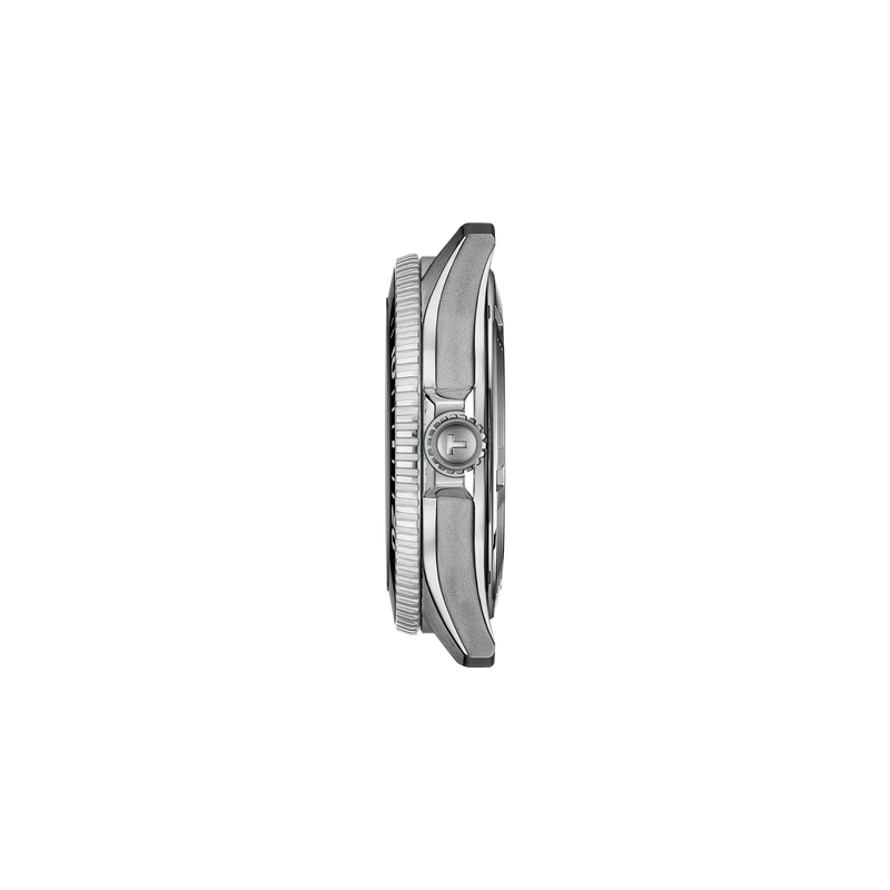 Profile view of the watch case Tissot Seastar 1000 40mm