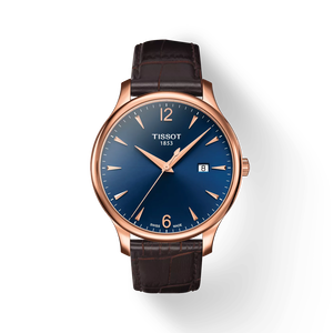 Front view of the watch Tissot 經典系列 with shadow