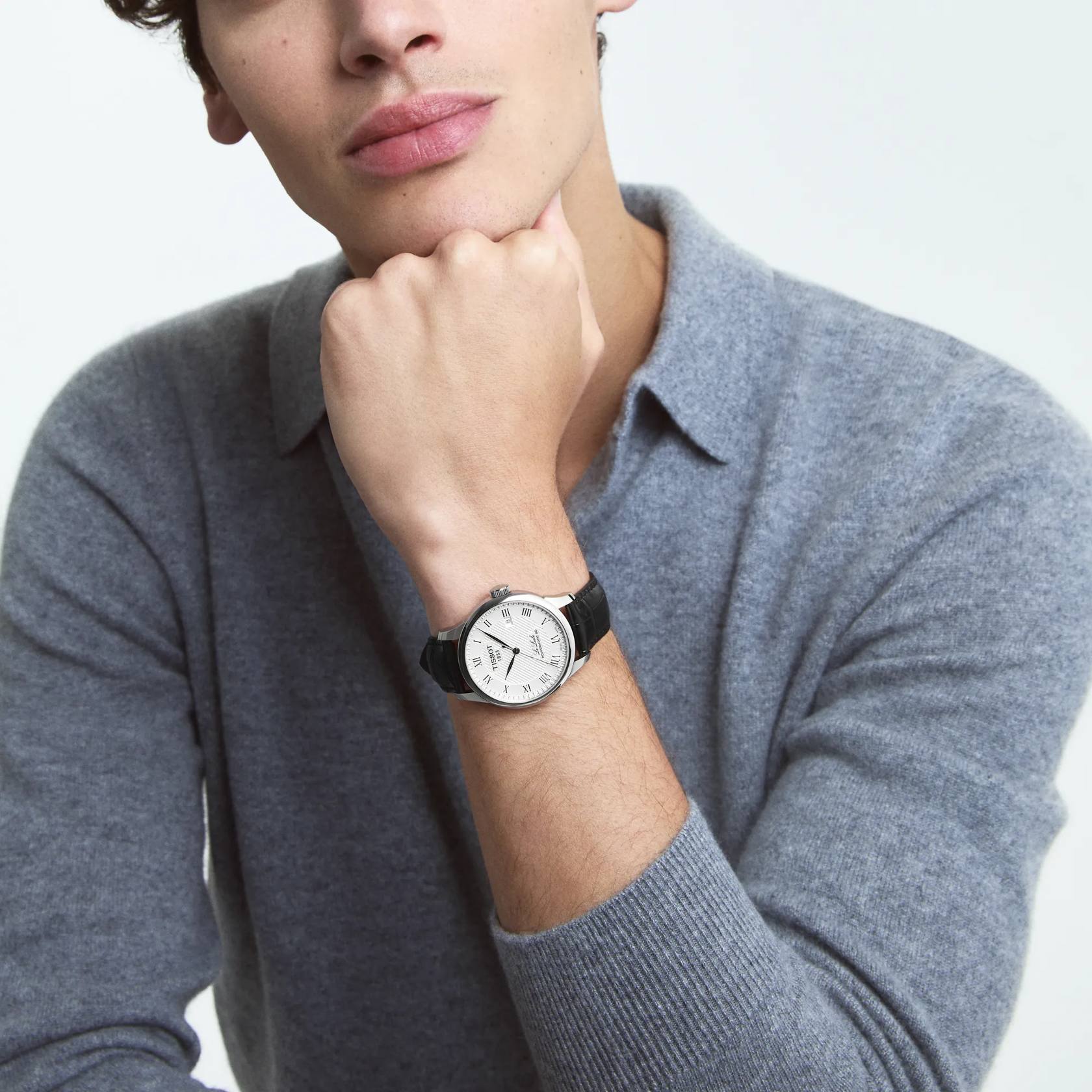Simulaci&oacute;n del reloj Tissot Le Locle 39.3mm en una mu&ntilde;eca