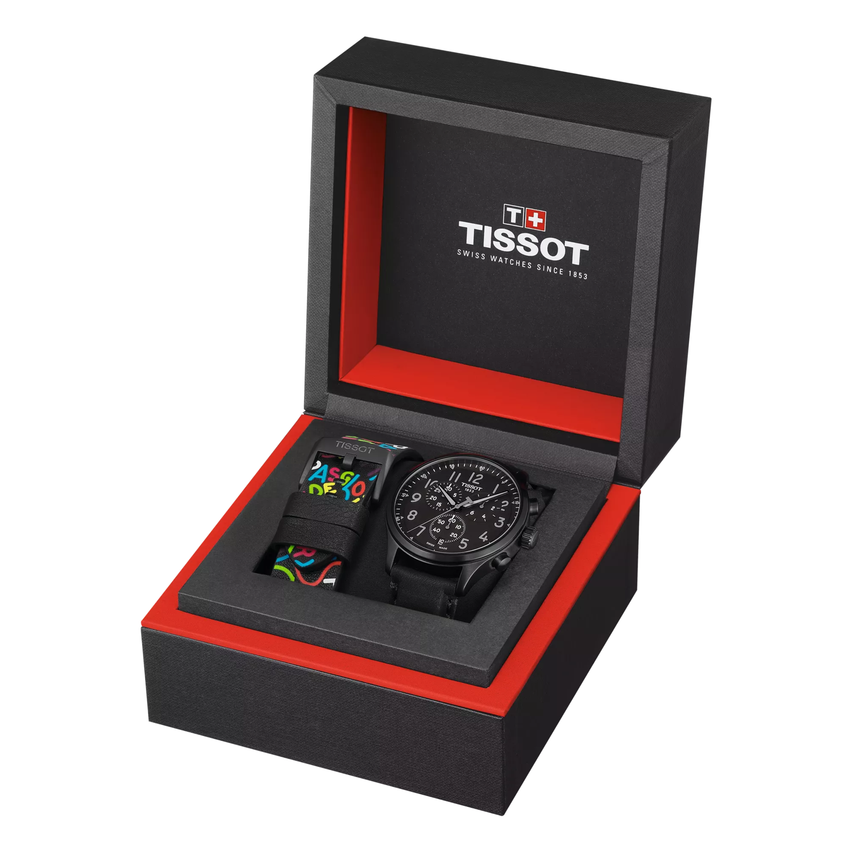 Presentation box of the watch Tissot Chrono XL Special Edition Roglic