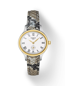 Front view of the watch Tissot Bella Ora Piccola with shadow